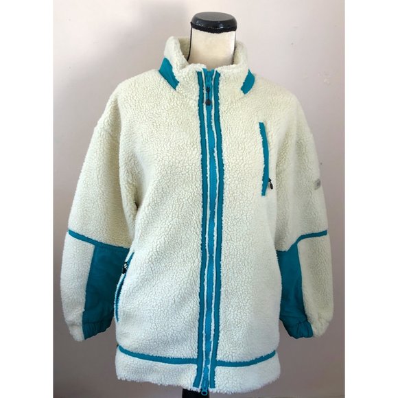 NWT X Girl Japan Outdoor Boa Fleece retro 90s oversized sherpa jacket - Picture 4 of 8